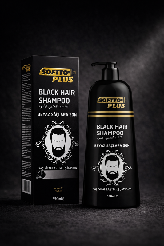 Softto Plus 2в1-Шампоан за Коса и Брада – Натурално Черен